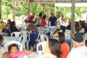 A confraternização foi animada, momento de rever amigos e de divertimento com a boa música ao vivo e delicioso almoço típico  <br/> 
