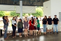 A confraternização foi animada, momento de rever amigos e de divertimento com a boa música ao vivo e delicioso almoço típico  <br/> 